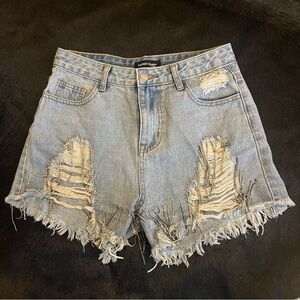 Rhinestone Denim Shorts